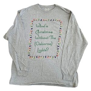 Disney Osborne Lights T-Shirt 2XL Grey – Rare Retired Christmas LS Tee